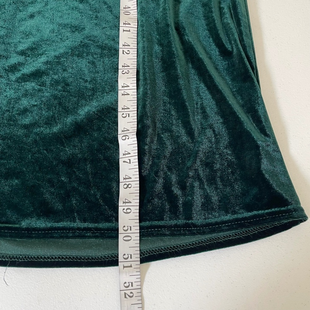Vintage Rabbit Rabbit Rabbit Designs Velvet Maxi Dress 10P Green Whimsigoth 90s - Picture 11 of 11
